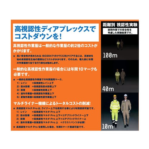 56311 アイトス 高視認性ディアプレックスパンツ